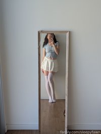 sleepyfawn leak - do you like my outfit? or what's underneath it? <3