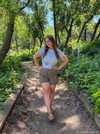 okaykaylakay leak - before, during, and after a bike ride in 90 degree