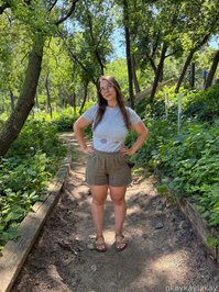 okaykaylakay leak - before, during, and after a bike ride in 90 degree