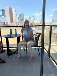 okaykaylakay leak - before, during, and after a bike ride in 90 degree