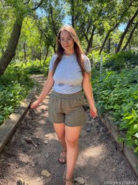 okaykaylakay leak - before, during, and after a bike ride in 90 degree