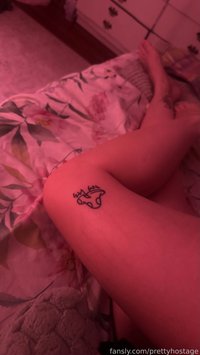 prettyhostage leak - new tattoo feat . my fav panties that i thought i