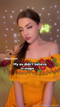 BabyxScarlett leak - I make magic happen and do disappearing acts he