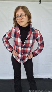 ambersonata leak - #fyp Hot lady in a button down gettin naked :P