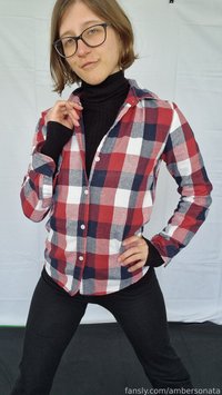 ambersonata leak - #fyp Hot lady in a button down gettin naked :P