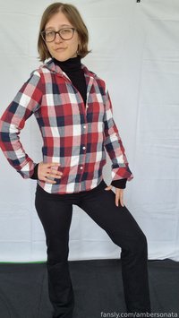 ambersonata leak - #fyp Hot lady in a button down gettin naked :P