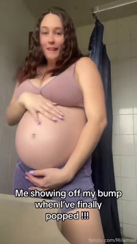 Milamoo leak - I love showing off my Preggy Bump ! ❤️ #prego #pr