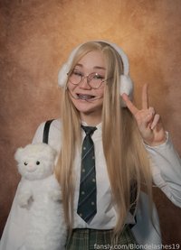 Blondelashes19 leak - Nerdy: more photos to an album