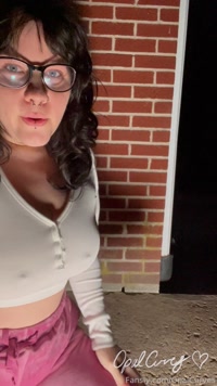 OpalCurves leak - Power peeing in my white shirt and cute pajama pan