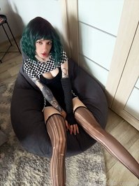 sunako_cosplay leak - New set Sexy alt girl in ripped stockings Part