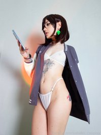 sunako_cosplay leak - The second photo set with Momo lingerie version