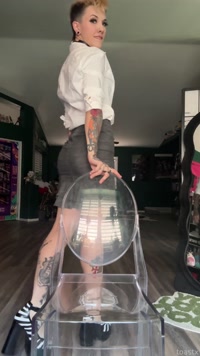 toastx leak - working on a secretary cosplay (spreader bar is on