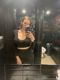 Charlottestar leak - Flashing my tits in the club bathroom I’m so nau