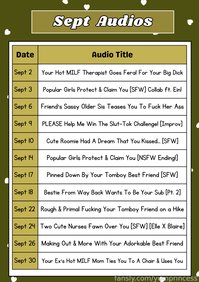 yumprincess leak - SEPT AUDIO SCHEDULE IS HERE!!!!