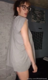 Misbehaved_ leak - Stepbro walks in and see's my bareass. I turned ar