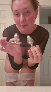 Dawn_Solaris leak - Going up in size plug! my ass is so tight
