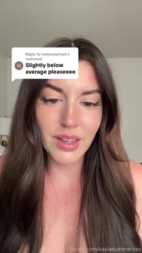 kaylasummersxo leak - Just being honest #sph #humiliation #dickrate #g