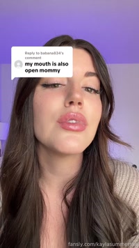 kaylasummersxo leak - Good boy open wide #spot #drool #spitting #droolin