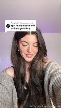 kaylasummersxo leak - Open wide #spit #drool #spitting #goodboy #femdom