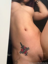 WolfkittyVal leak - nipples lookin suckable and my pussy’s lookin very