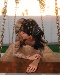 kennedyjayde leak - look back at it #petite #brunette #tattoos #egirl