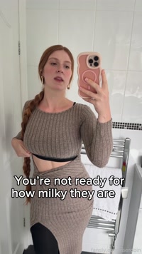 raerobin leak - #lactating #lactation #milk #mom #redhead #bigtits