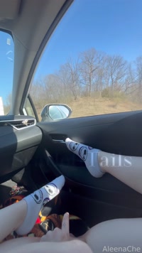 aleenache leak - Pretty Bunny Can't Help But Show Off On Her RoadTr