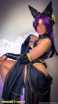 Darkitachi leak - My Yoruichi x Anubis Cosplay, creating a distortio