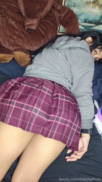 DakotaPluto leak - Just me wigglin around in my new skirt :33 #teen