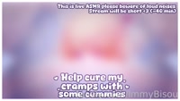 ImmyBisou leak - Here's the VOD from last night ^^ Curing my cramps