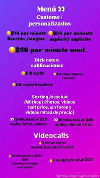 lmariabustos leak - Menú personalizados, custom, dickrate, calificacio