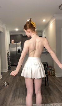 LucyMoon2004 leak - I got a new skirt the other day! Super short, pure