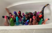 Polly_Rocket leak - I’m washing me and my dildos! There’s room for mor