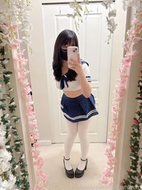 lilylightsworn leak - I love cute uniforms like this, short skirt, cropp