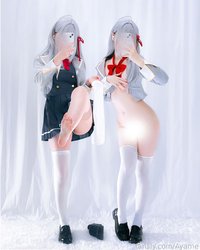 Ayame leak - These white socked thighs are soft and sweet like