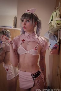 sagee_venus leak - The nurse will see you now .. ;) #flatchested #p
