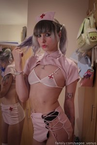 sagee_venus leak - The nurse will see you now .. ;) #flatchested #p