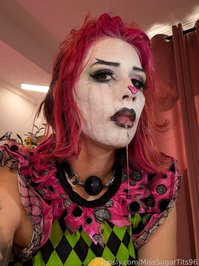 MissSugarTits96 leak - I'd like to introduce you to Crystina, a clown t