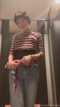 stickysimone leak - EMO GIRL PEES ON CAMERA #dailycontent #tattoos #p