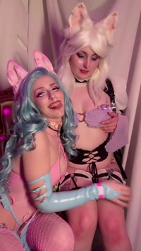 L34SH leak - @NyxFoxxe and @solarcatuwu tease you from the thro