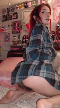 TriciaKat leak - Oops I thought my flannel was longer #fyp #boob