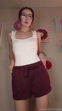 TriciaKat leak - You get to watch me undress and fist my tiny pussy