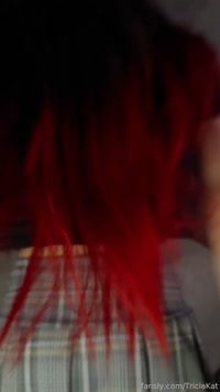 TriciaKat leak - It's so hot bending over for you while I have on a