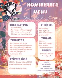 nomiberri leak - nomiberri's customs menu