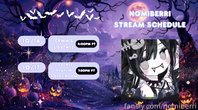 nomiberri leak - this week's stream schedule 10/16 - GRWM + LO