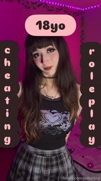 JesterSlut leak - 18yo Convinces U To Cheat On Your Wife, Fill All M