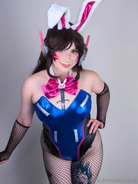 aestravip leak - high heels and fishnets you almost wouldn't be able to tel..