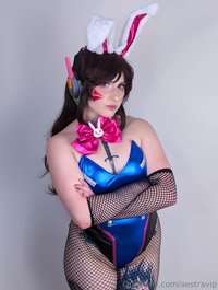 aestravip leak - high heels and fishnets you almost wouldn't be able to tel..