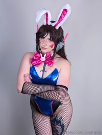 aestravip leak - high heels and fishnets you almost wouldn't be able to tel..