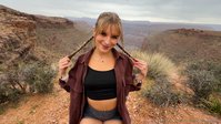 alexandavaonly leak - Sucking cock and swallowing cum at the Grand Canyon. Lucki..